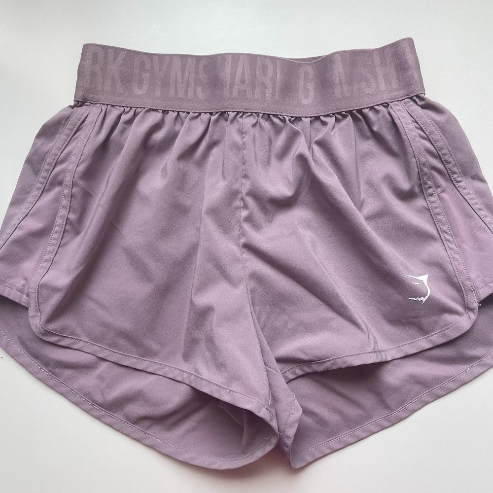 gymshark purple training shorts size xs